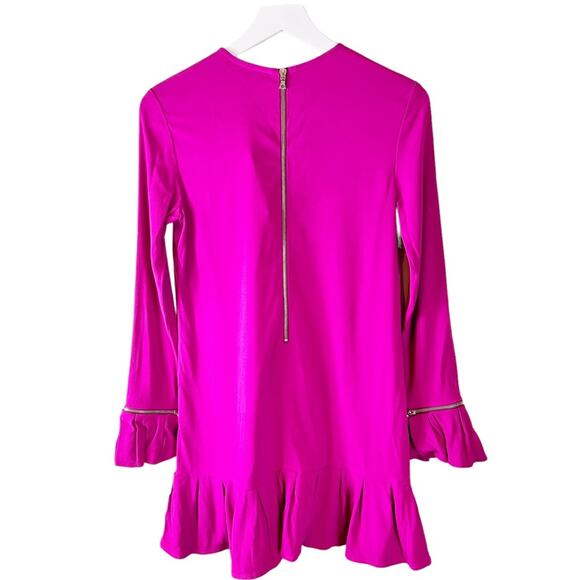 NWT Alexis Pink Seine MIDI dress‎ removable wrist ruffles S - Picture 5 of 10